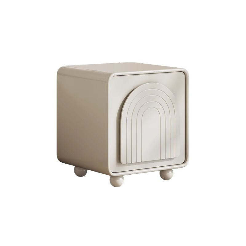 Nordic Cream 2-Cabinet Nightstand