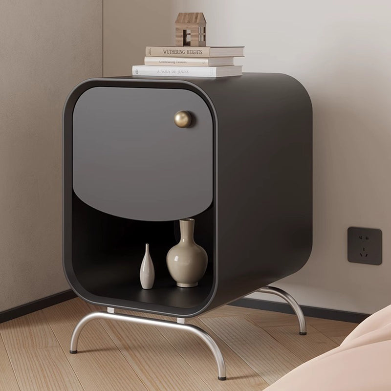 Lighom minimalist 1-drawer wood nightstands