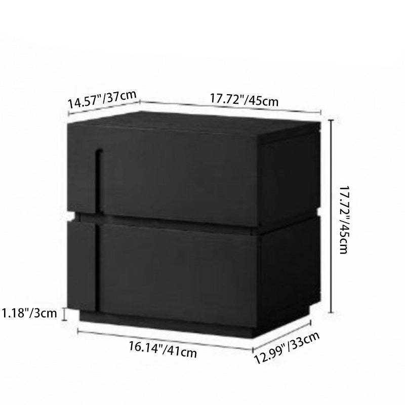 Minimalist Wood 2-Drawer Nightstand