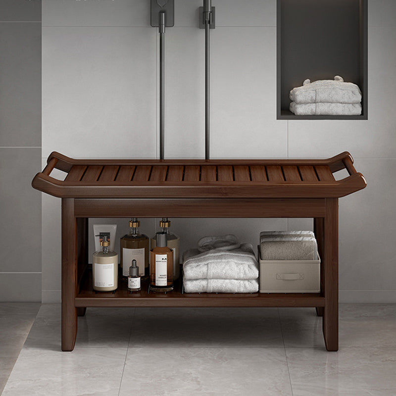 Minimalist Bamboo 2-Tier Storage Cabinet Side Table