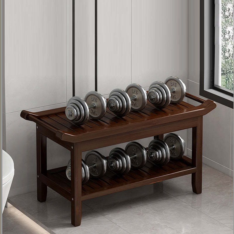 Minimalist Bamboo 2-Tier Storage Cabinet Side Table