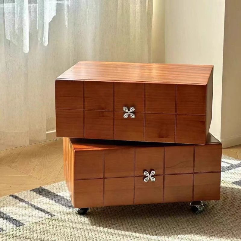 Pine retro brown nightstands, Lighom