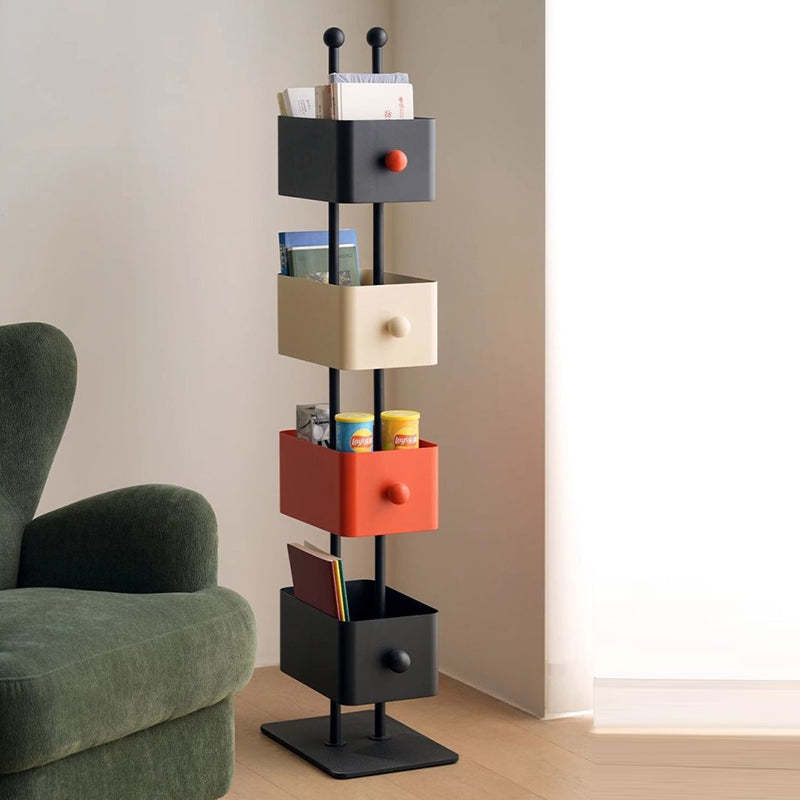Nordic Colorful Iron Marble Bookshelf