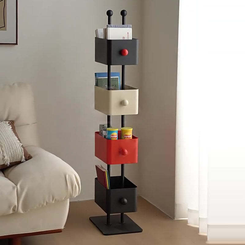 Nordic Colorful Iron Marble Bookshelf