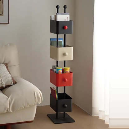 Nordic Colorful Iron Marble Bookshelf