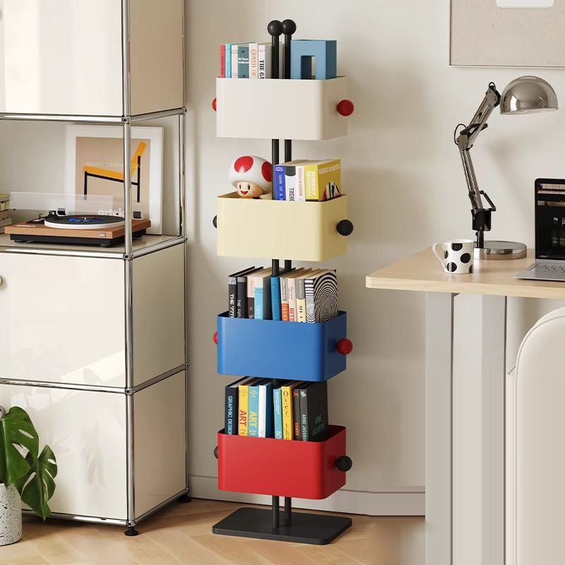 Nordic Colorful Iron Marble Bookshelf