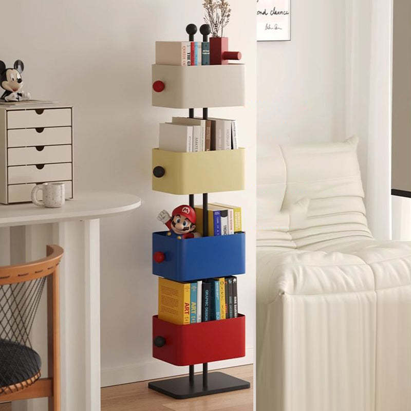 Nordic Colorful Iron Marble Bookshelf