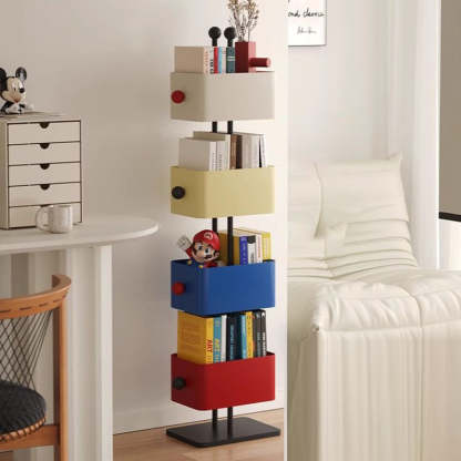 Nordic Colorful Iron Marble Bookshelf