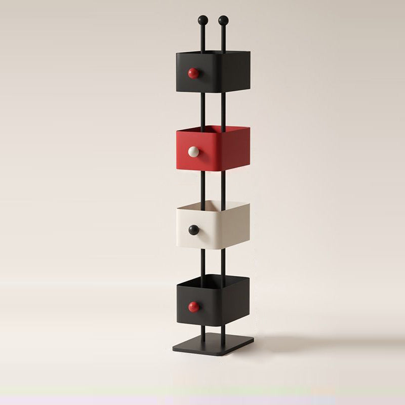 Nordic Colorful Iron Marble Bookshelf