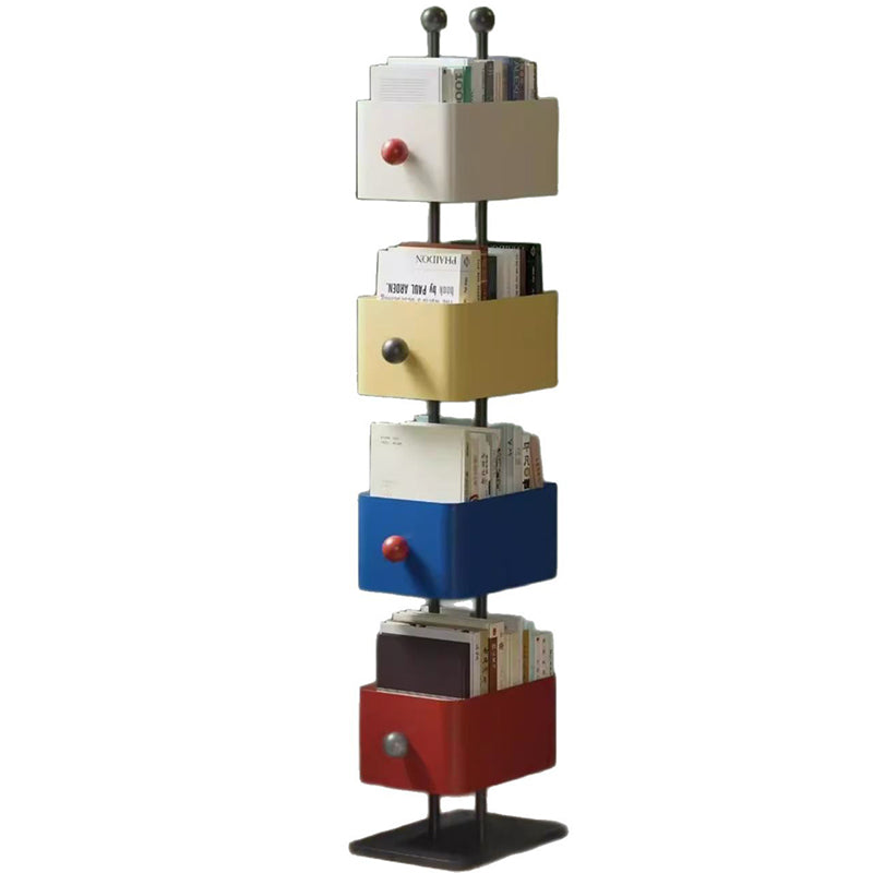 Nordic Colorful Iron Marble Bookshelf