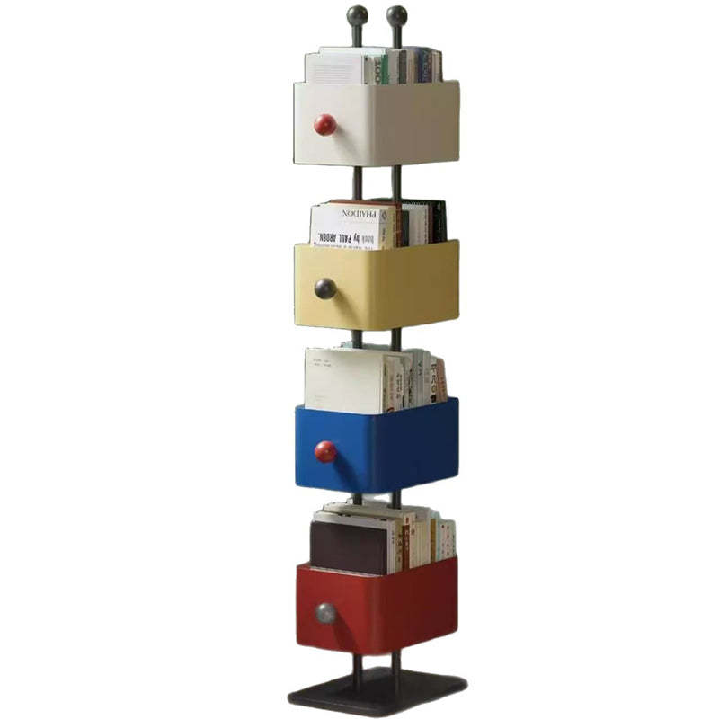Nordic Colorful Iron Marble Bookshelf