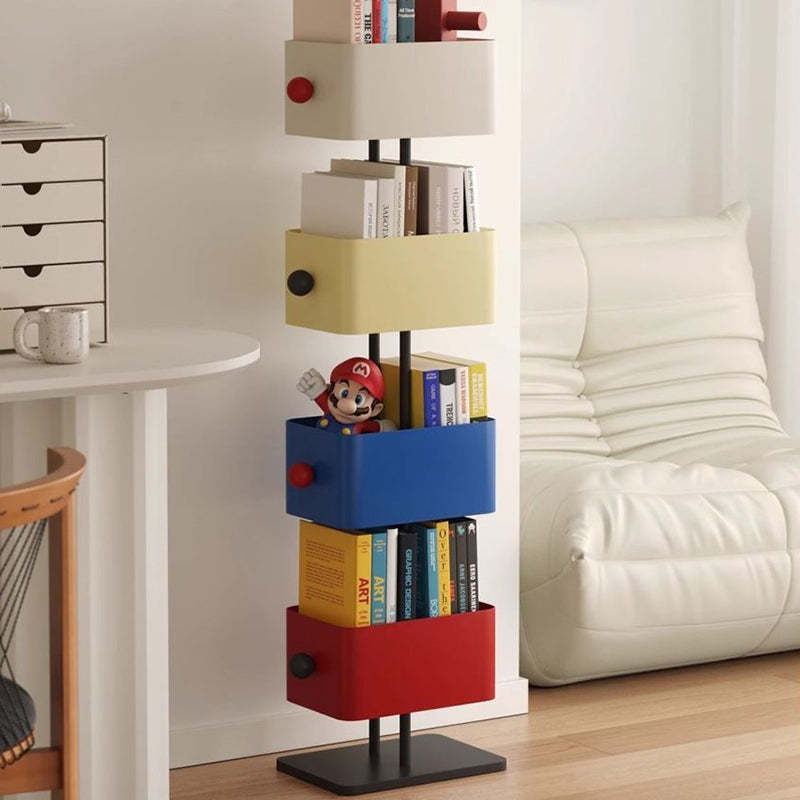 Nordic Colorful Iron Marble Bookshelf