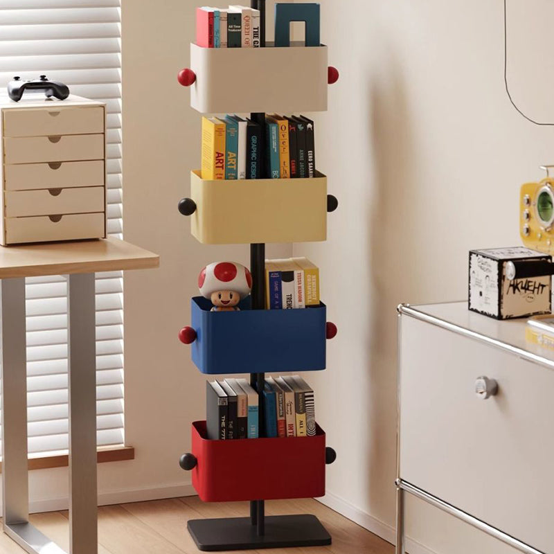 Nordic Colorful Iron Marble Bookshelf
