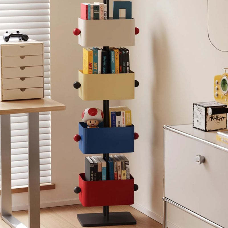 Nordic Colorful Iron Marble Bookshelf