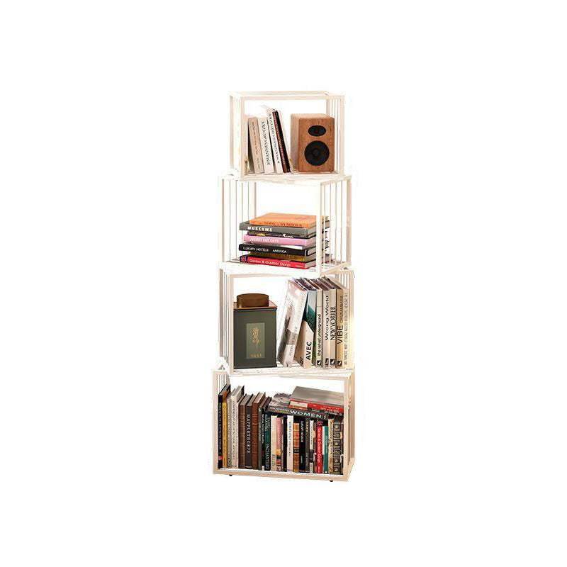Lighom nordic 5-tier storage black cabinets — 4 Tier / White / Fronted Frame