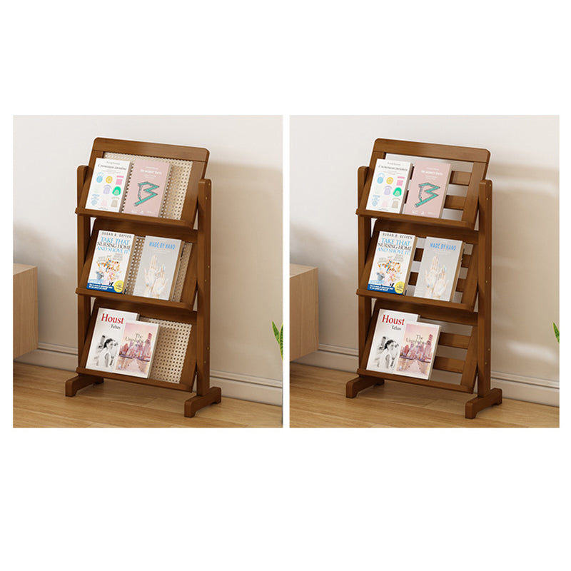 Oblique Bamboo Rattan Woven Bookshelf 3-Tier