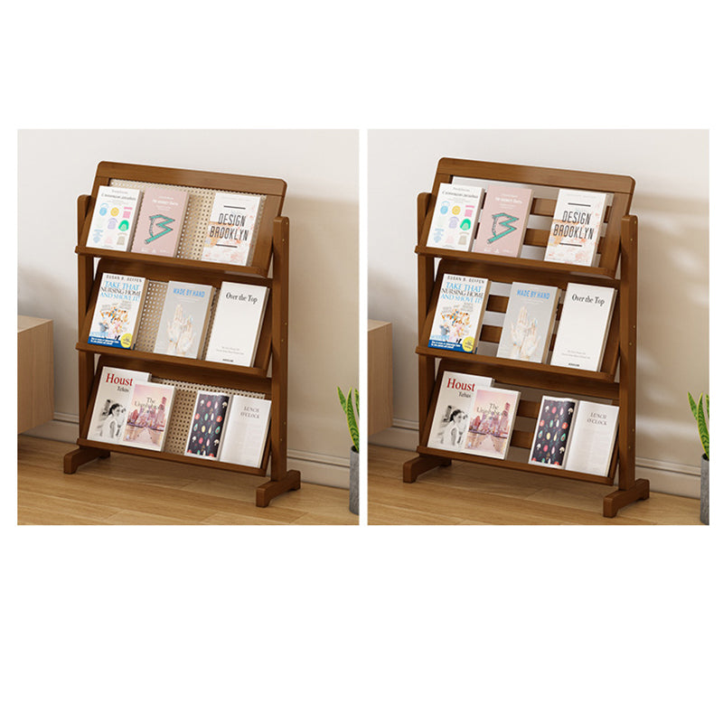 Oblique Bamboo Rattan Woven Bookshelf 3-Tier
