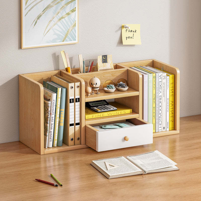 Contemporary Rectangle 1-Drawer Bookshelf Storage Cabinet