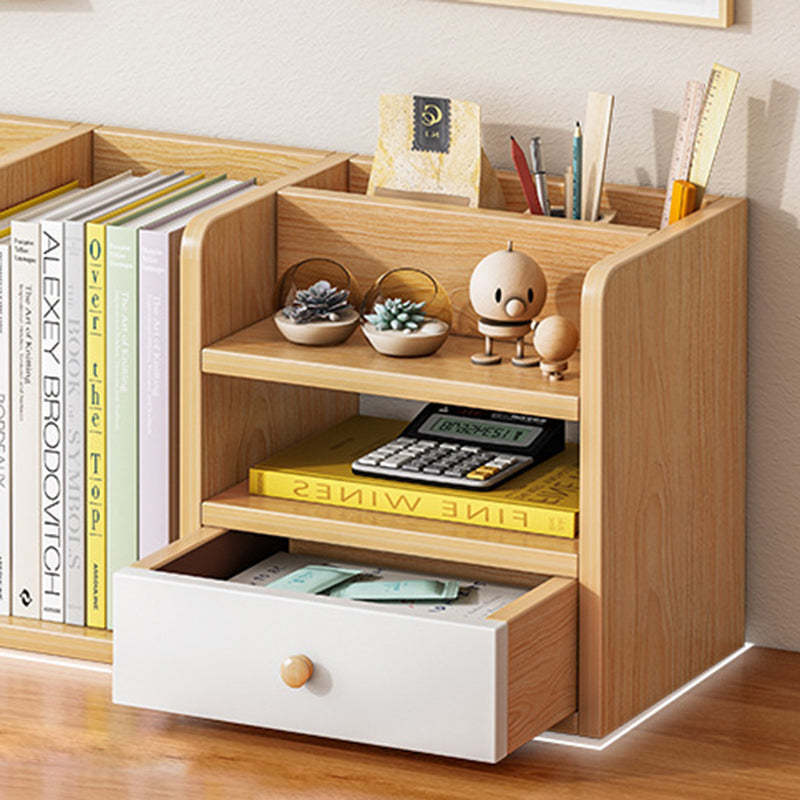 Contemporary Rectangle 1-Drawer Bookshelf Storage Cabinet