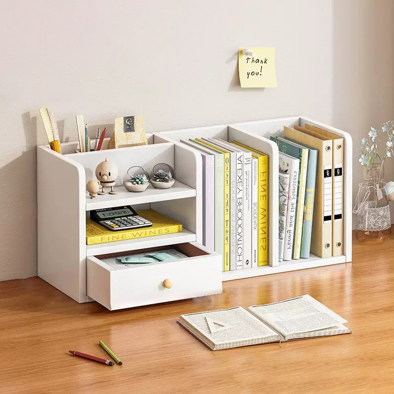 Contemporary Rectangle 1-Drawer Bookshelf Storage Cabinet
