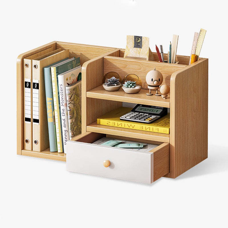 Contemporary Rectangle 1-Drawer Bookshelf Storage Cabinet