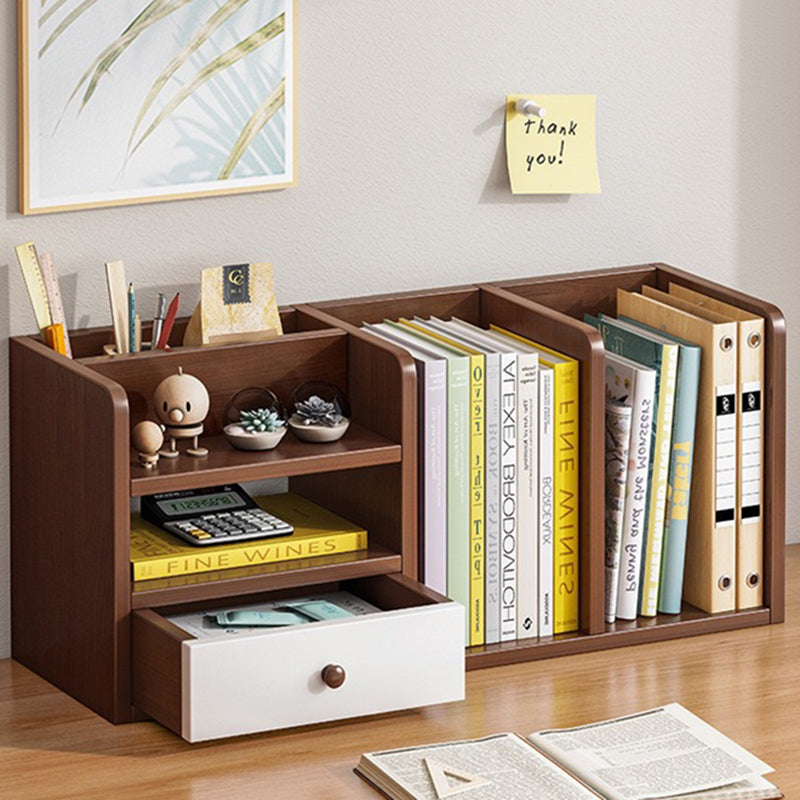 Contemporary Rectangle 1-Drawer Bookshelf Storage Cabinet