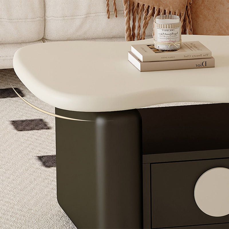 Nordic Solid Wood 3-Tier Rectangular Coffee Table