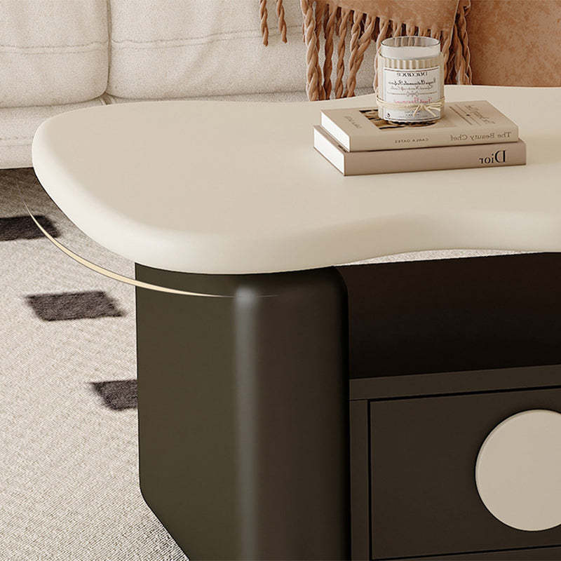 Nordic Solid Wood 3-Tier Rectangular Coffee Table