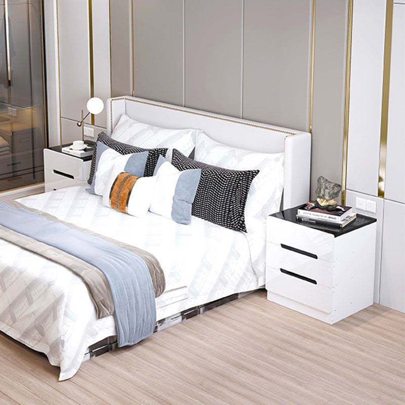 Minimalist Square Artificial Board 3-Drawer Nightstand