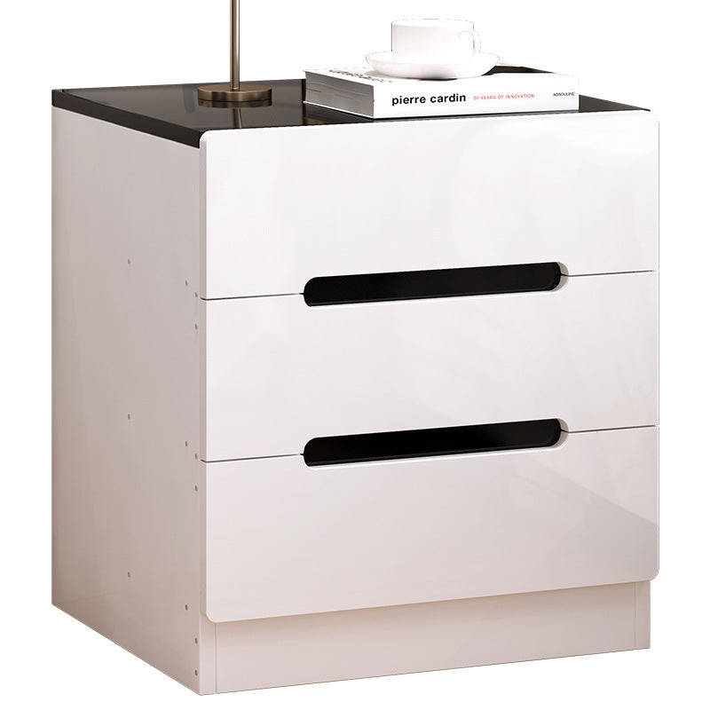 Minimalist Square Artificial Board 3-Drawer Nightstand