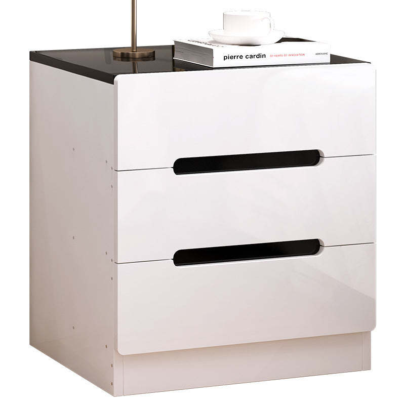 Minimalist Square Artificial Board 3-Drawer Nightstand