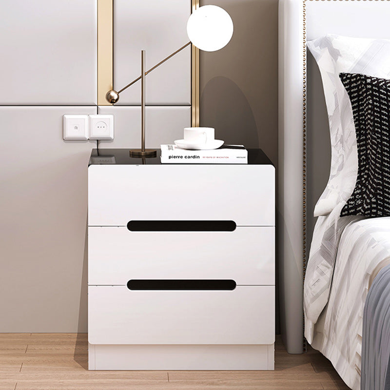 Minimalist Square Artificial Board 3-Drawer Nightstand