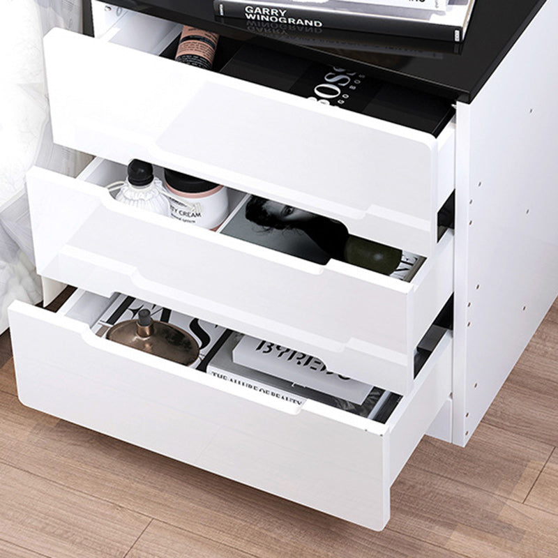 Minimalist Square Artificial Board 3-Drawer Nightstand