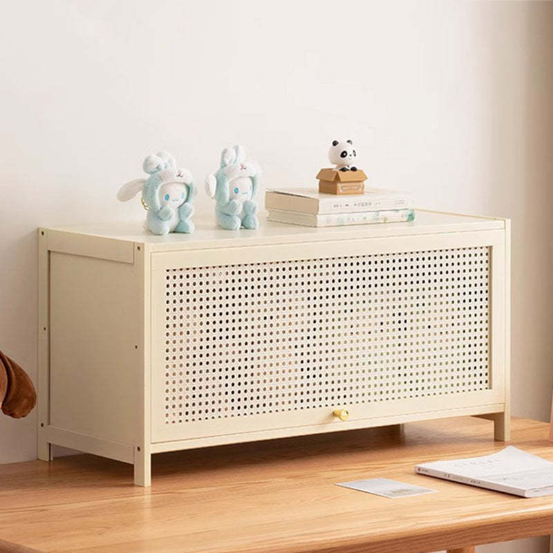 Minimalist Rectangular Bamboo Board 1/2-Storage Side Table