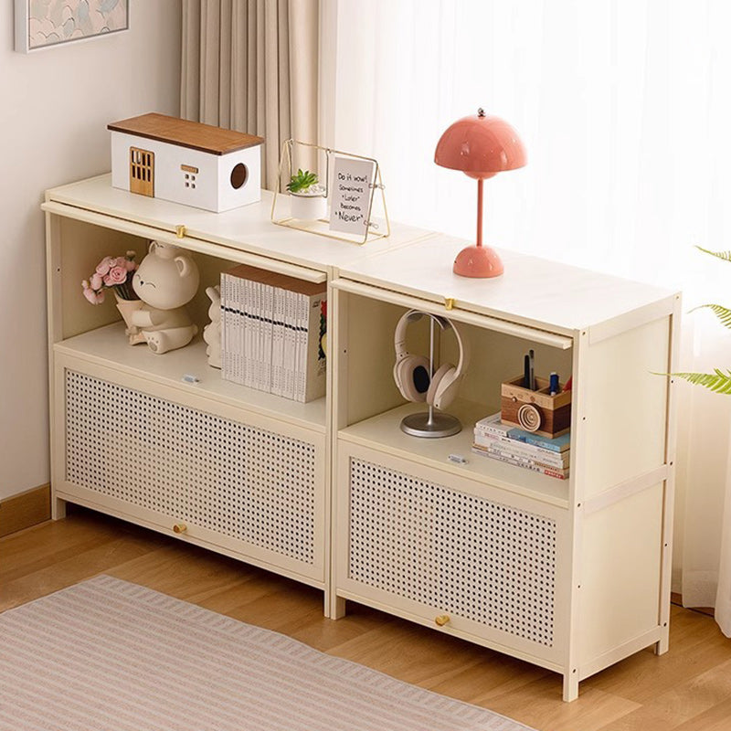 Minimalist Rectangular Bamboo Board 1/2-Storage Side Table