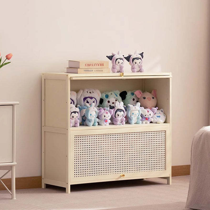 Lighom minimalist rectangular 2-storage bamboo cabinets — 31.5" L x 12.6" W x 28.74" H / With 2 Cabinets