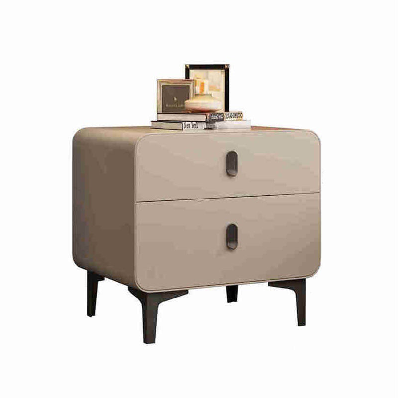 Nordic Square Artificial Board 2-Drawer Nightstand