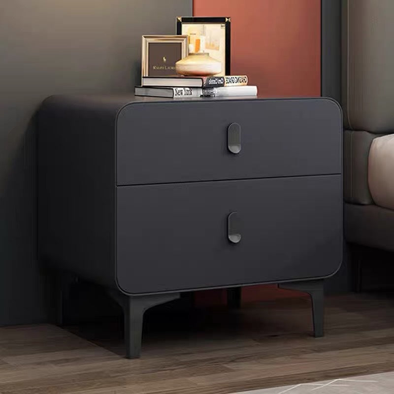 Nordic Square Artificial Board 2-Drawer Nightstand
