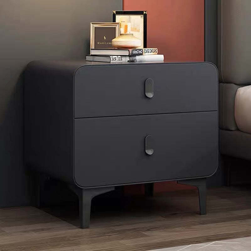 Nordic Square Artificial Board 2-Drawer Nightstand