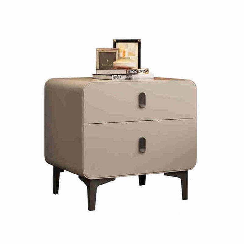 Nordic Square Artificial Board 2-Drawer Nightstand