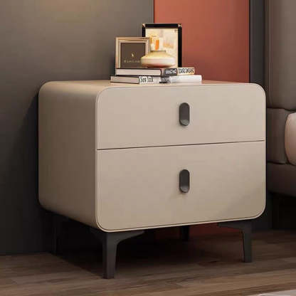 Nordic Square Artificial Board 2-Drawer Nightstand