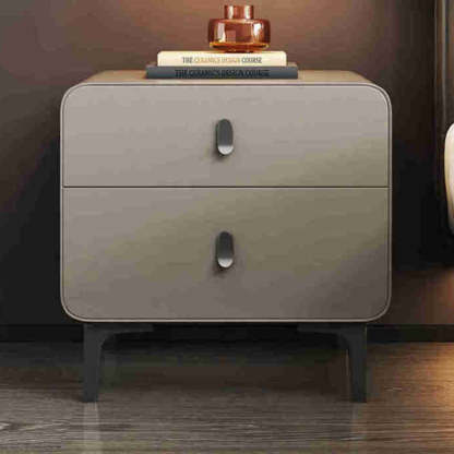 Nordic Square Artificial Board 2-Drawer Nightstand