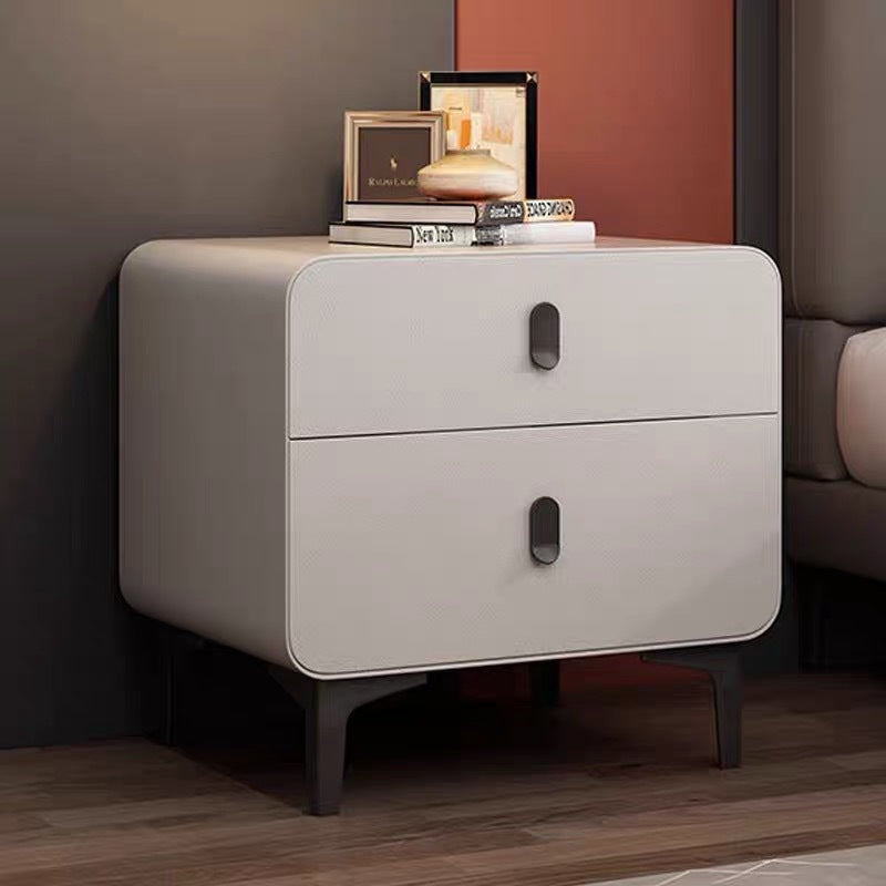 Nordic Square Artificial Board 2-Drawer Nightstand