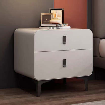 Nordic Square Artificial Board 2-Drawer Nightstand