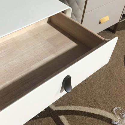 Nordic Square Artificial Board 2-Drawer Nightstand