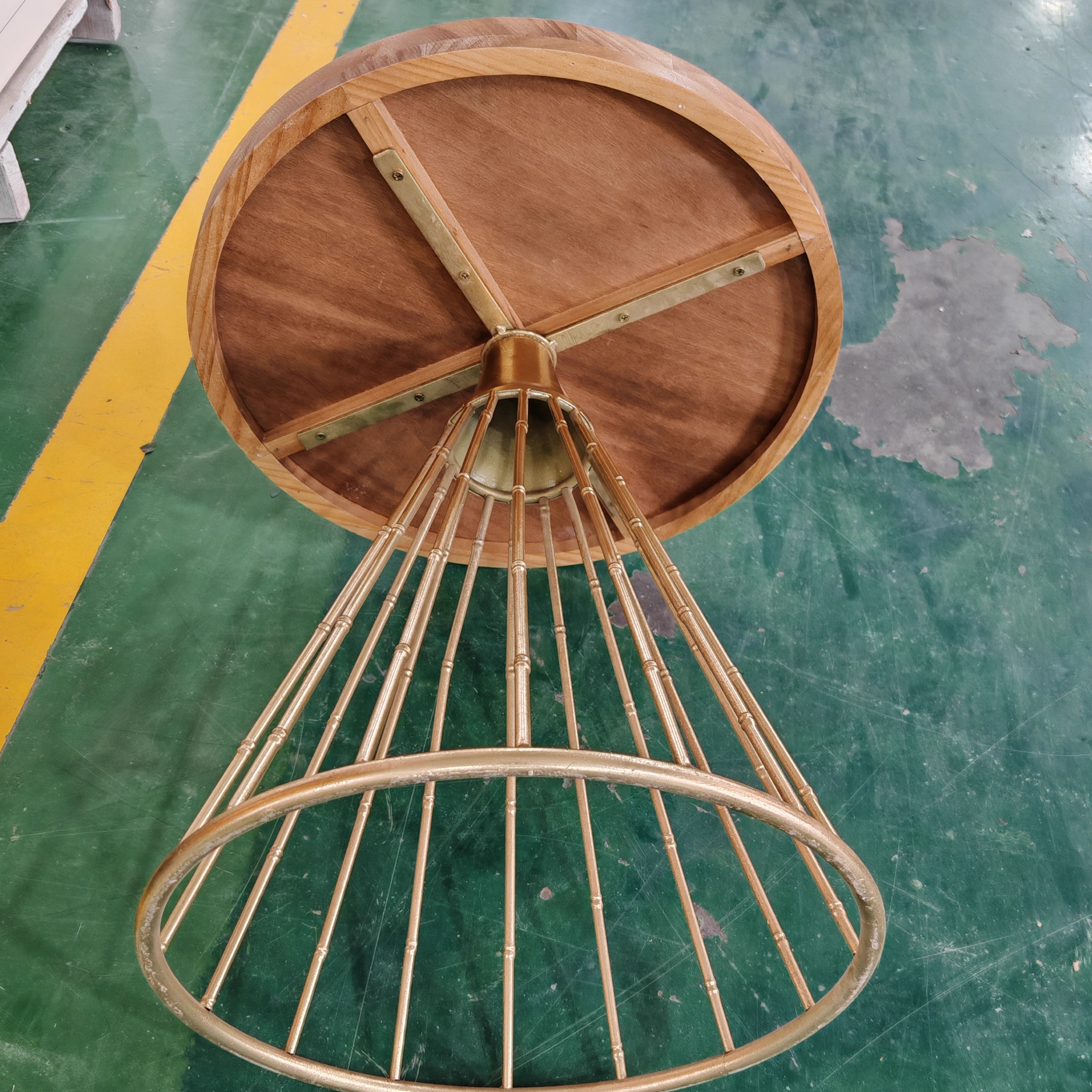 Rustic Conical Iron Round Side Table
