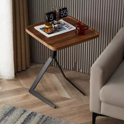 Nordic Square Geometry Iron Side Table