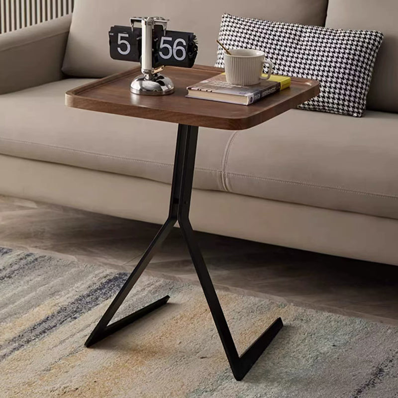 Nordic Square Geometry Iron Side Table