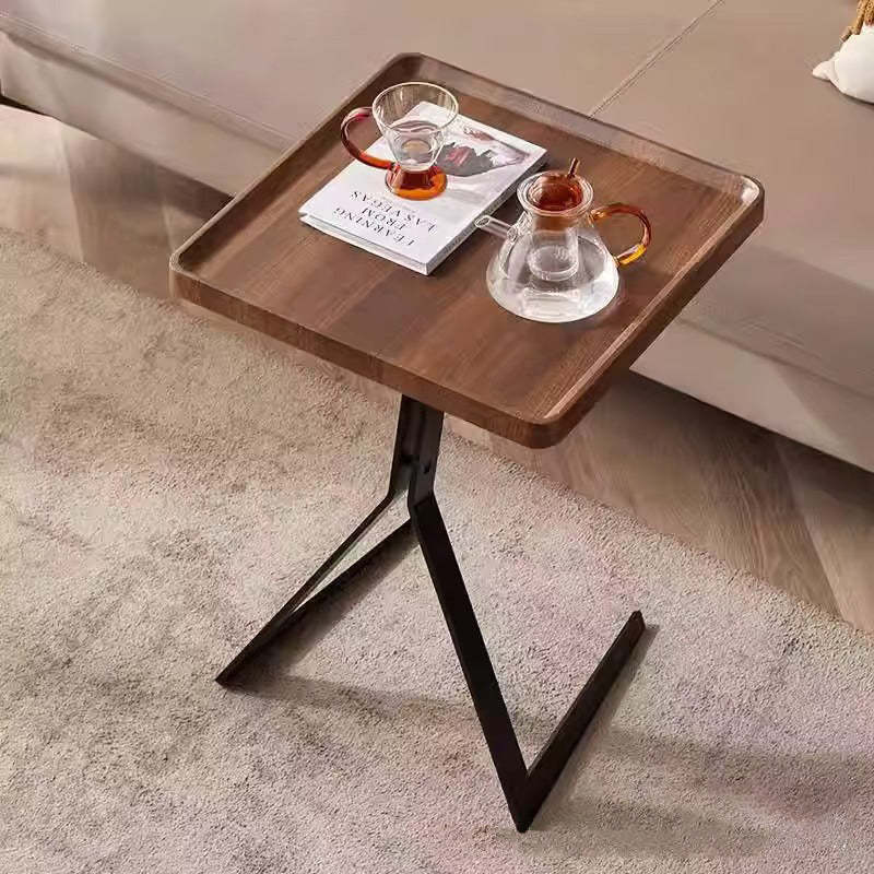 Nordic Square Geometry Iron Side Table