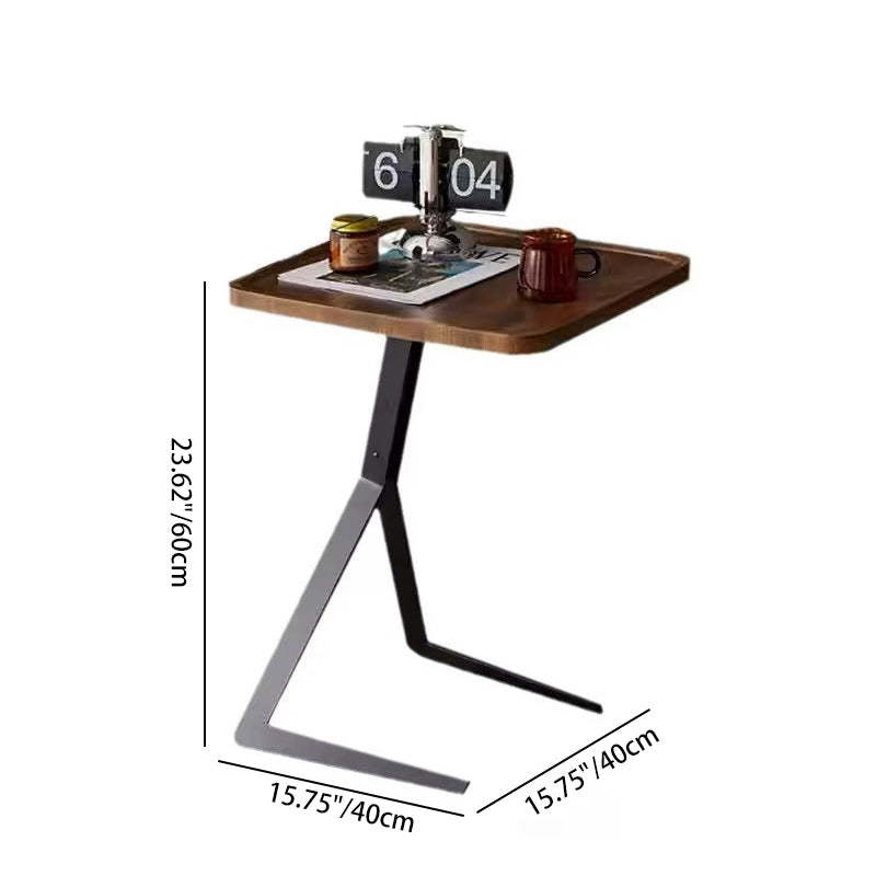 Nordic Square Geometry Iron Side Table